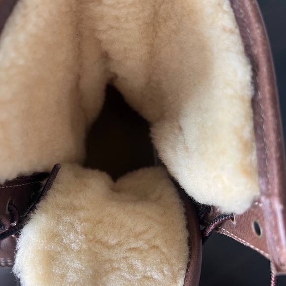 L.L. Bean Men’s Leather Rubber Shearling Lined winter duck boots - Size 10 - Picture 8 of 10